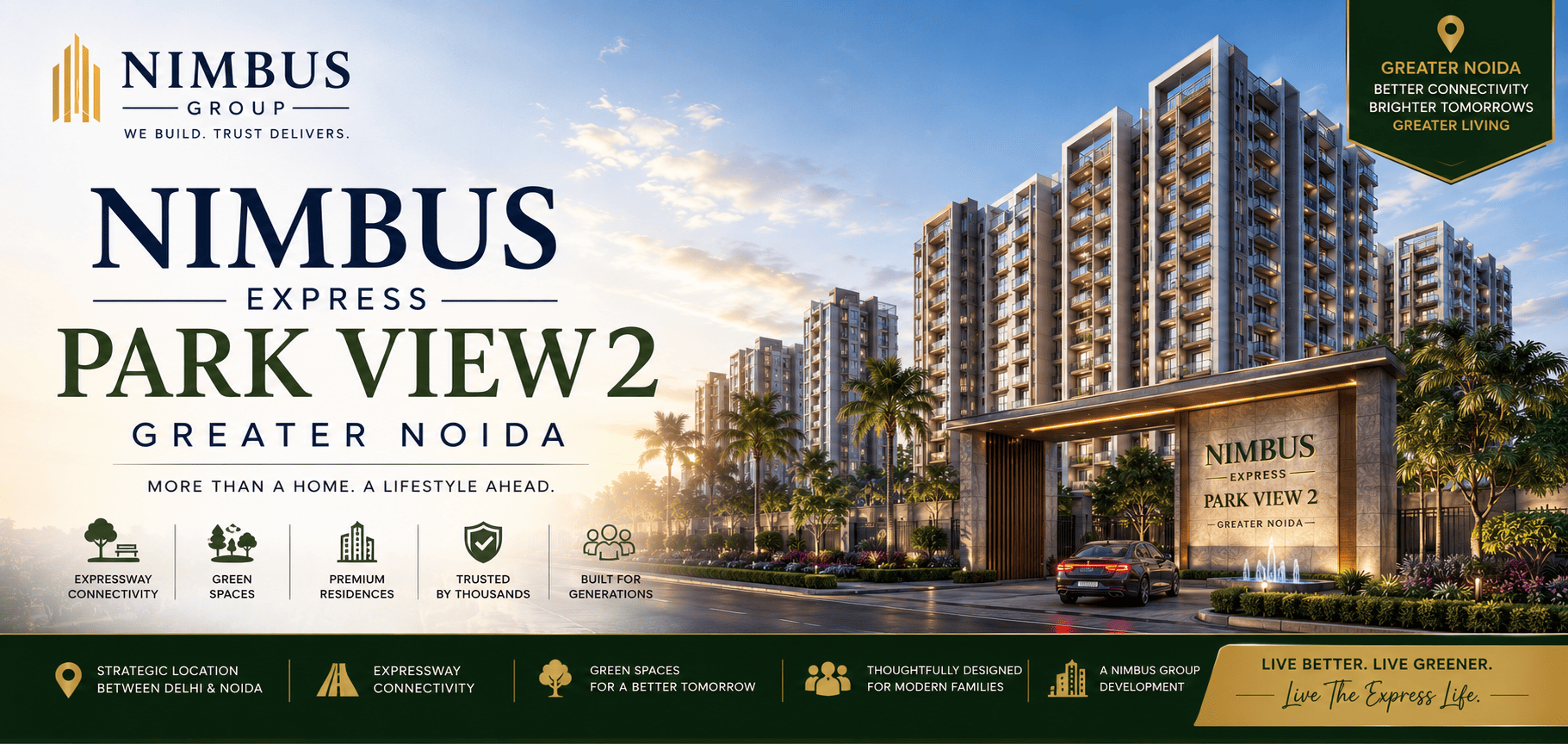 Nimbus Express Park View 2 - Ready to Move Apartments in Greater Noida